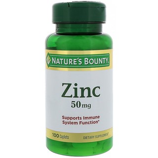 Natures Bounty, Zinc, 50 mg, 100 Caplets