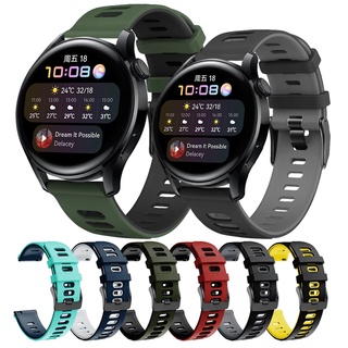 For Huawei watch GT3 Strap Huawei Watch 3, Huawei Watch 3 Pro, Huawei watch GT 2, GT2pro , GT2E , GT, GS Pro, Amazfit GTS,GTS 2, GTS 2e, Amazfit GTS 2 mini, Amazfit bip u pro Leather Strap Smartwatch Replacement 20mm 22mm two Color Soft Silicone Strap