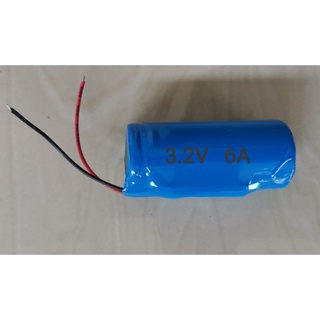 แบตเตอรี่สำหรับไฟโซล่าเซลล์ หรืองาน DIY ถ่านชาร์จ lifepo4​ (32650)​ 3.2V 6A/12A พร้อมวงจรป้องกัน BMS​​