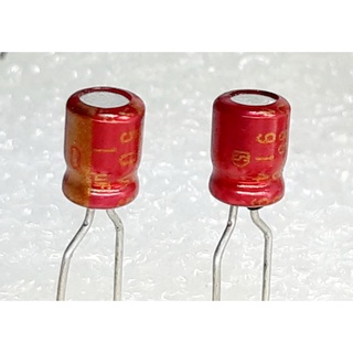 Elna R2A 1uf 50v (ราคา3ตัว) capacitor ตัวเก็บประจุ คาปาซิเตอร์