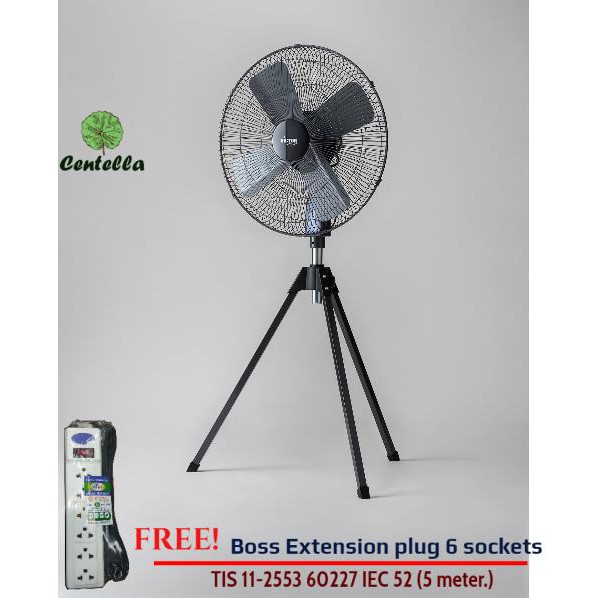 Victor industry fan พัดลมอุตสาหกรรมขนาด 24 นิ้ว IF-2412 Free Boss Extension plug 6 sockets TIS 11-25