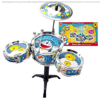 Disney ลิขสิทธิ์แท้ กลองชุดเบนเท็น BEN10 โดราเอมอน drum set ของเด็กเล่นสมมุติ ของเล่นเสริมทักษะและการเรียนรู้ เครื่องดนต