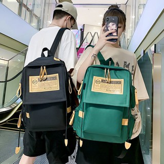 👍ผ้าแคนวาส Backpack กระเป๋าเดินทาง กระเป๋าเป้เดินทาง🎒กระเป๋าเป้ความจุสูง กระเป๋าเป้วิทยาลัย