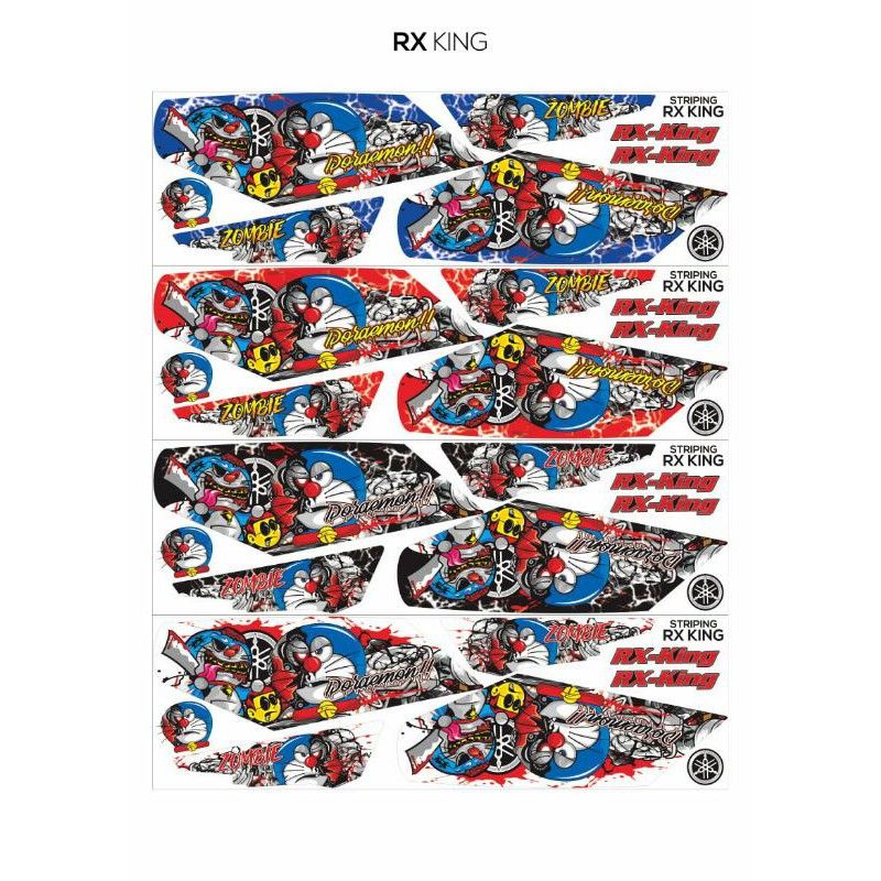 Rx KING STRIPING STICKER / RX KING BODY LIS VARIATION STICKER (โดรามอน)