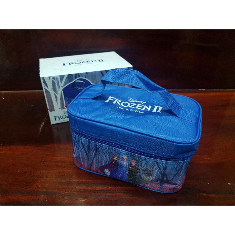 กระเป๋าปิกนิกดิสนีย์ FROZEN รุ่นฝาสีขาว 7Eleven กล่องใส่อาหาร กระเป๋าเก็อุณหภูมิ