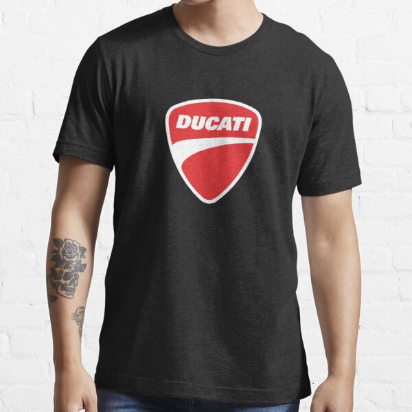 เสื้อยืด ผ้าฝ้าย 100% พิมพ์ลายโลโก้ Ducati Merchandise สําหรับ Bmw Hyosung Ac Sym Honda Aprilia Bakker
