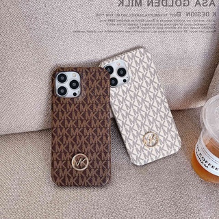 เคสโทรศัพท์มือถือหนัง ลายแบรนด์ MK หรูหรา สําหรับ iPhone 14 13 Pro 14 Pro Max 12 13 Pro Max 14 Pro