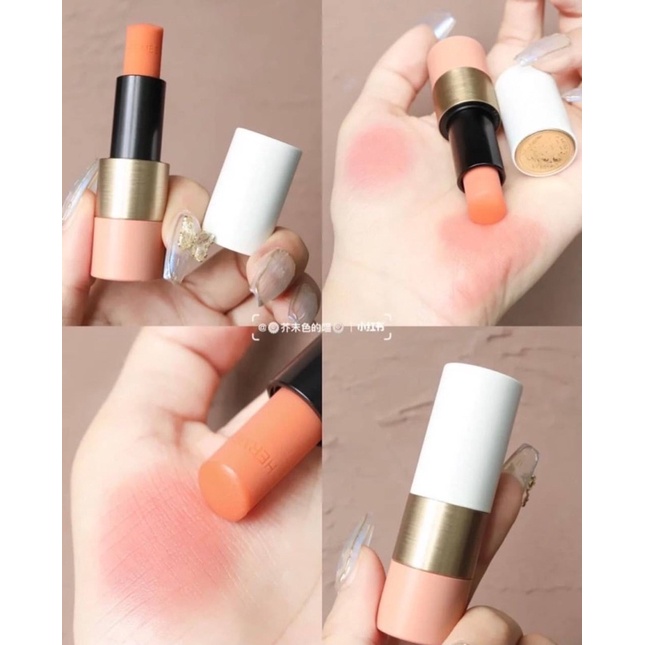 [สินค้าแบรนด์แท้100%]🎀ลิปบาล์ม Hermes ใหม่ค๊า🧡🐎 Rose Hermes Rosy Lip Enhancer 4g.