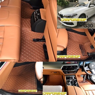 พรมปูรถยนต์พื้นเข้ารูป6D BMW 520d G30 Puหนา10มิล 3ชิ้น ภายในห้องโดยสาร