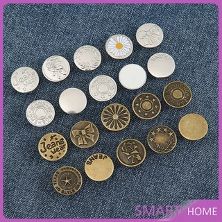 กระดุม ปรับเอวกางเกง ปุ่มที่ถอดออกได้ เป็นเข็มหมุด ปรับได้ตามต้องการ jeans buttons