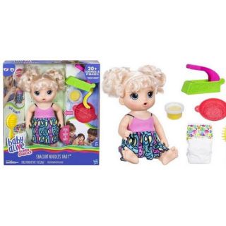 Baby Alive Super Snacks Snackin Noodles Baby (Blonde) Doll ตุ๊กตาเบบี้อะไลพ์ ป้อนข้าวได้ ถ่ายได้ Noodle