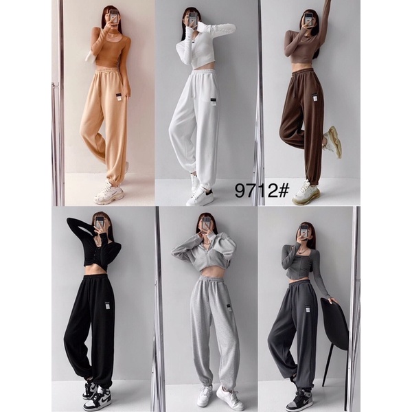 กางเกงวอมขาจั๊มแฟชั่นเกาหลี9712