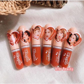 ลิปมินิ Kiss Me Kiss Beauty 6 แท่ง 6 สี กันน้ำสุดยอด