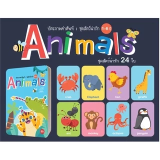 แฟลชการ์ด บัตรภาพคำศัพท์ flashcard #กขค #abc #ตัวเลข #สัตว์ #ผลไม้ #ผัก #ยานพาหนะ #สี