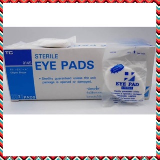 (ยกกล่อง 25 ชิ้น) Gauze Eye pad sterile ผ้าก๊อสปิดตา ผ้าปิดตา Gauze pad sterile