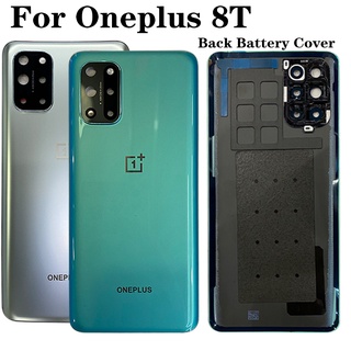 (Original) ฝาหลัง Oneplus 8T ฝาปิดแบตเตอรี่ เลนส์กล้อง + แถมไขควงชุด 1+8T 5G  Battery Cover Rear Door Housing CaseBack Door Replacement Battery Cove