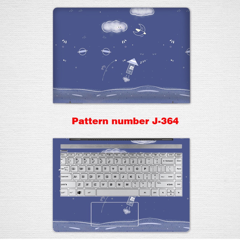 Computer Stickers Laptop Skin Vinyl 2 Sides Laptop Skin for 11/12/13/14/15/17 Inch FOR Universa HP Pavilion Star 14 Series X360 War 66 Notebook Film 14-dh Borui Envy15 Ed / DR / CW Computer Sticker 15.6-inch Protective Film Full Set Tpn-q244 #8