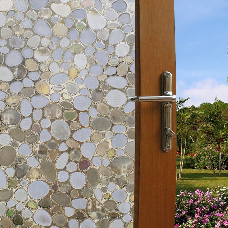 สติกเกอร์ติดกระจก ฟิล์มติดกระจก สุญญากาศ ฟิล์มติดกระจกบ้าน Glass sticker AD10