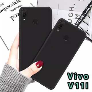 [ส่งจากไทย] Case Vivo V11i เคสโทรศัพท์วีโว่ v11i เคสนิ่ม tpu เคสสีดําสีแดง เคสซิลิโคน สวยและบางมาก