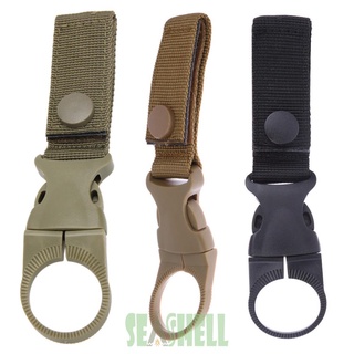 Seashell02* Nylon Molle Webbing Backpack Hanger Hook Carabiner Water Bottle Buckle Hook