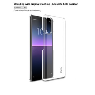 Imak Hard Casing Sony Xperia 10 II Crystal Clear Phone Case Back Cover Anti-Fall Shockproof Protective Case เคสโทรศัพท์แบบใสป้องกันการกระแทกสําหรับ