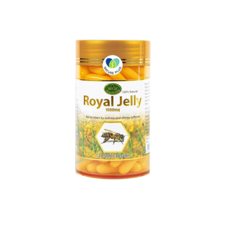 [ขายดี] Nature King Royal Jelly 1000mg (120 Capsules) อาหารเสริม นมผึ้ง นำเข้าจากออสเตรเลีย