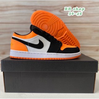 NIKE AIR JORDAN AJ1 LOW ORANGE BLACK  WHITE