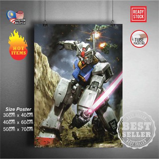 โปสเตอร์สติกเกอร์กันดั้ม 144 RX-78-2 RX78-2 RX78 2