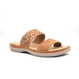 BATA LADIESSUMMER SLIP ONรองเท้าแตะแฟชั่น แบบสวม สีน้ำตาล รหัส 6614552