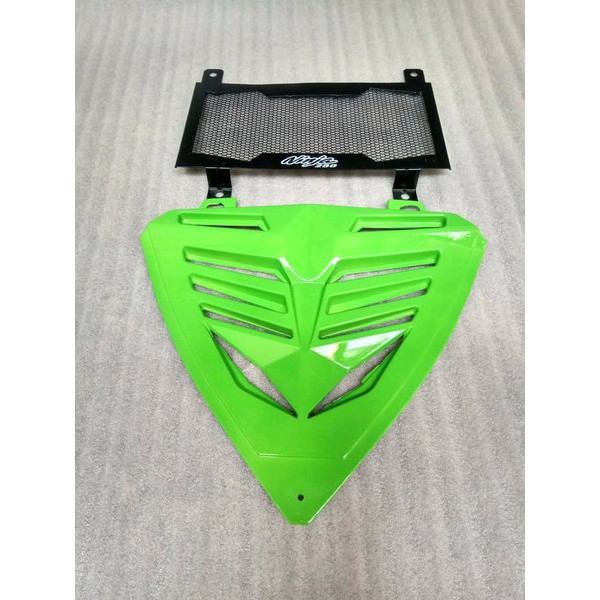 V grill ninja 250 fi และฝาครอบหม้อน้ํา ninja 250fi เตาย่างเครื่องยนต์ ninja 250