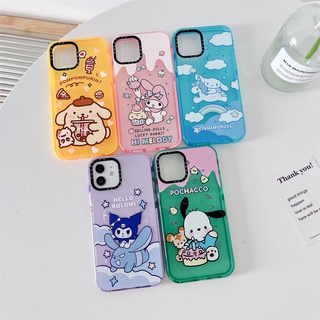 SANRIO [Case Tify] เคสโทรศัพท์มือถือ TPU นิ่ม กันกระแทก ลายซานริโอ้ คุโลมิน่ารัก สําหรับ iPhone 15 14 Pro Max 12 13 Pro Max XS Max XR 11