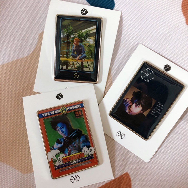 🌼🍐แท้ 100% ⌇Epoxy badge Sehun ꒰⍨꒱ ༘*