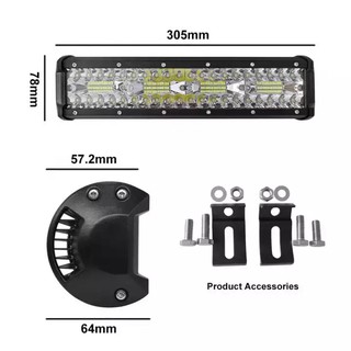 FS เเพค1ชิ้น สว่างตาเเตก! 136-4 SPOT BEAM US 240Wไฟสปอร์ตไลท์รถยนต์ ไฟช่วยตัดหมอก 12V-24V เเสงขาว