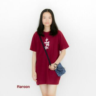 Do what you love POLO Dress (Maroon)