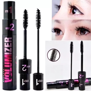 มาสคาร่าไฟเบอร์กันน้ำ4mlสีดำทำให้ขนตาหนาและยาวขึ้น(ใช้ได้ 2 แบบ)waterproof mascara 2 in 1 มาสคาร่าความงาม-6919