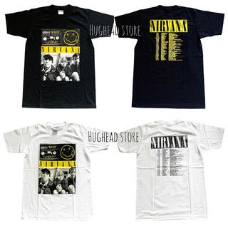 NR144 เสื้อยืดวงร็อค NIRVANA เนวานา เสื้อวง เสื้อยืดเนวานา เสื้อวินเทจ