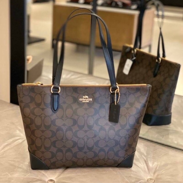 ของแท้ 100 % COACH F29208 กระเป๋าถือ กระเป๋าสะพายข้าง ทรงช๊อปปิ้ง