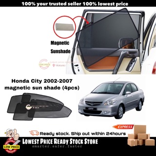 ม่านบังแดดแม่เหล็ก Honda City 2002-2007 (4 ชิ้น)