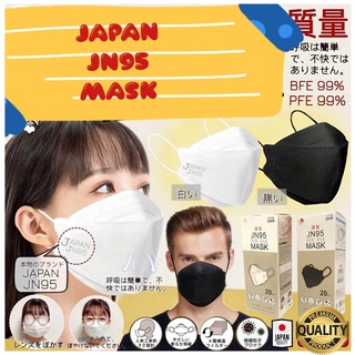 หน้ากากอนามัยกันเชื้อโรคฝุ่นละอองของแท้จากญี่ปุ่น (JN95 MASK 3D )ด้วยระดับการปกป้องมาตรฐานจากญี่ปุ่น BFE 99% PFE 99%