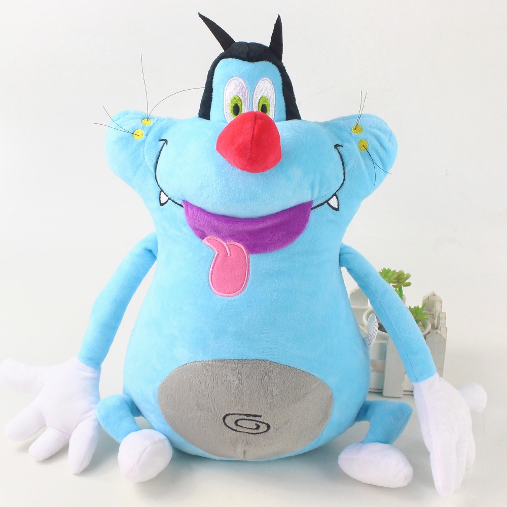 ตุ๊กตานุ่ม รูปการ์ตูน Oggy Et les Cafards Kawaii ขนาด 35 ซม. เหมาะกับของขวัญวันเกิด คริสต์มาส สําหรับเด็ก