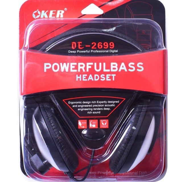 OKER OE-2699G OKER Stereo HeadSet หูฟัง+mic