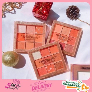 Kiss Beauty Luxury Pro Eyeshadow no.87170-031 ทาตาสีพีช สีส้มอิฐ 🧡 มีทั้งแมต และชิมเมอร์