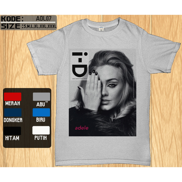 เสื้อยืดพิมพ์ลายดิจิตอล Adele 7 Singer Music