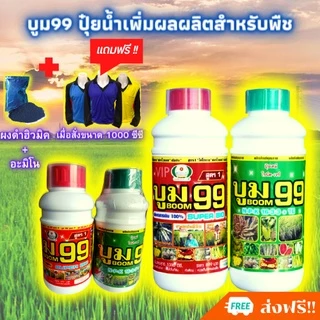 🆓ส่งฟรีไม่ใช้โค๊ด บูม99 ปุ๋ยน้ำสำหรับพืชทุกชนิด ผลผลิตเพิ่มพูล ไม่ได้ผลยินดีคืนเงิน