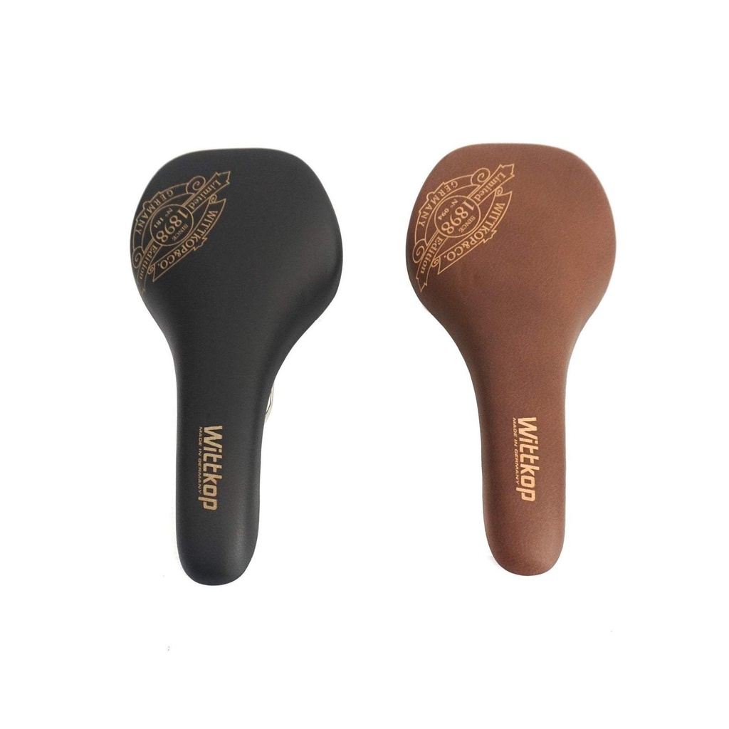 *คอยน์คืน* WITTKOP VELODROME - SPORT LEATHER SADDLE อานหุ้มหนังแท้ทรงสปอร์ตคลาสสิก น้ำหนักเบา