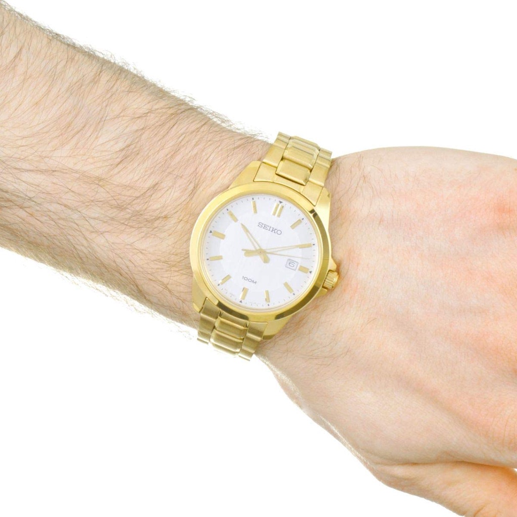 นาฬิกาข้อมือผู้ชายสีทอง Seiko SUR248P1