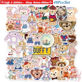 ❉ Duffy &amp; StellaLou - Series 03 Disney Bear Cartoon สติ๊กเกอร์ ❉ 40Pcs/Set DIY Fashion Luggage Laptop Skateboard Decals Doodle สติ๊กเกอร์