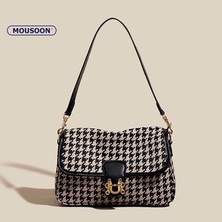 MOUSOON houndstooth ใต้วงแขน กระเป๋า แฟชั่นสตรี กระเป๋าสตรี กระเป๋าสะพายข้าง กระเป๋าสะพายข้าง MOUSOON houndstooth ใต้วงแขน กระเป๋า แฟชั่นสตรี กระเป๋าสตรี กระเป๋าสะพายข้าง กระเป๋าสะพายข้าง