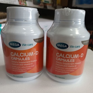 แคลเซียมบำรุงกระดูกMega we care Calcium-D 60 แคปซูล