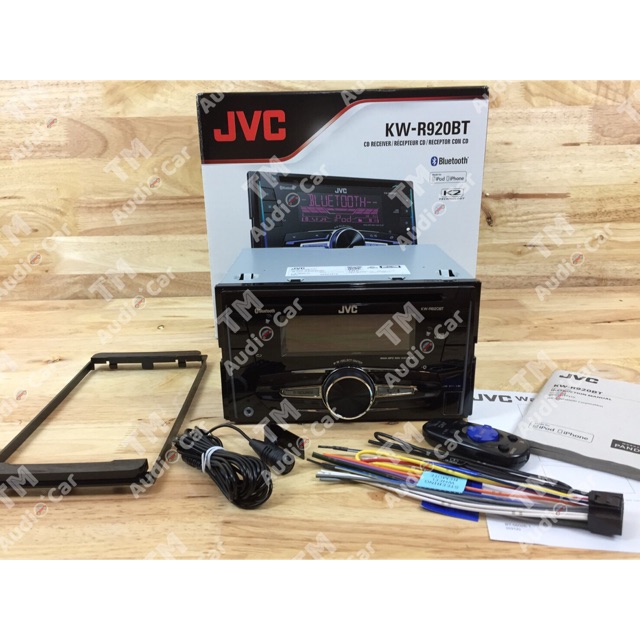 JVC เครื่องเสียงติดรถยนต์ เครื่องเล่น วิทยุ 2DIN KW-R920BT